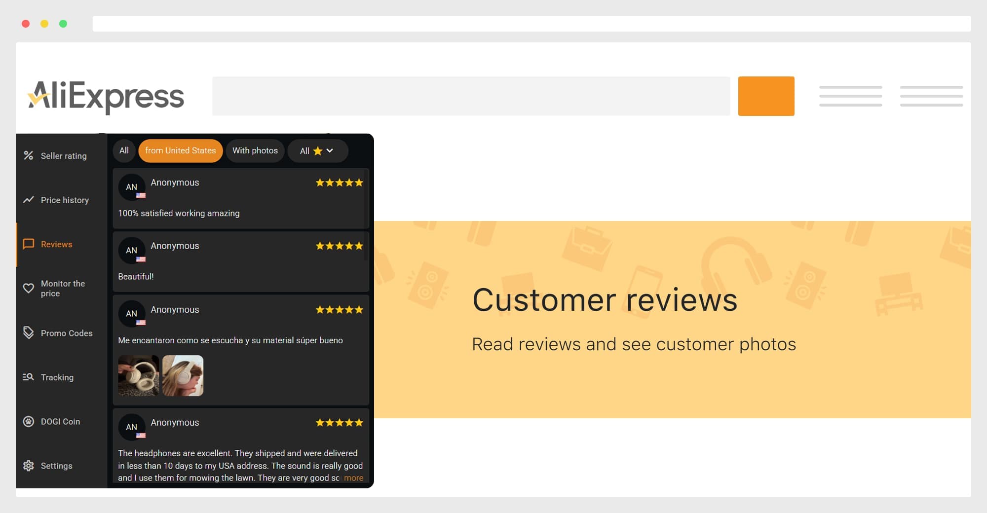 All product reviews