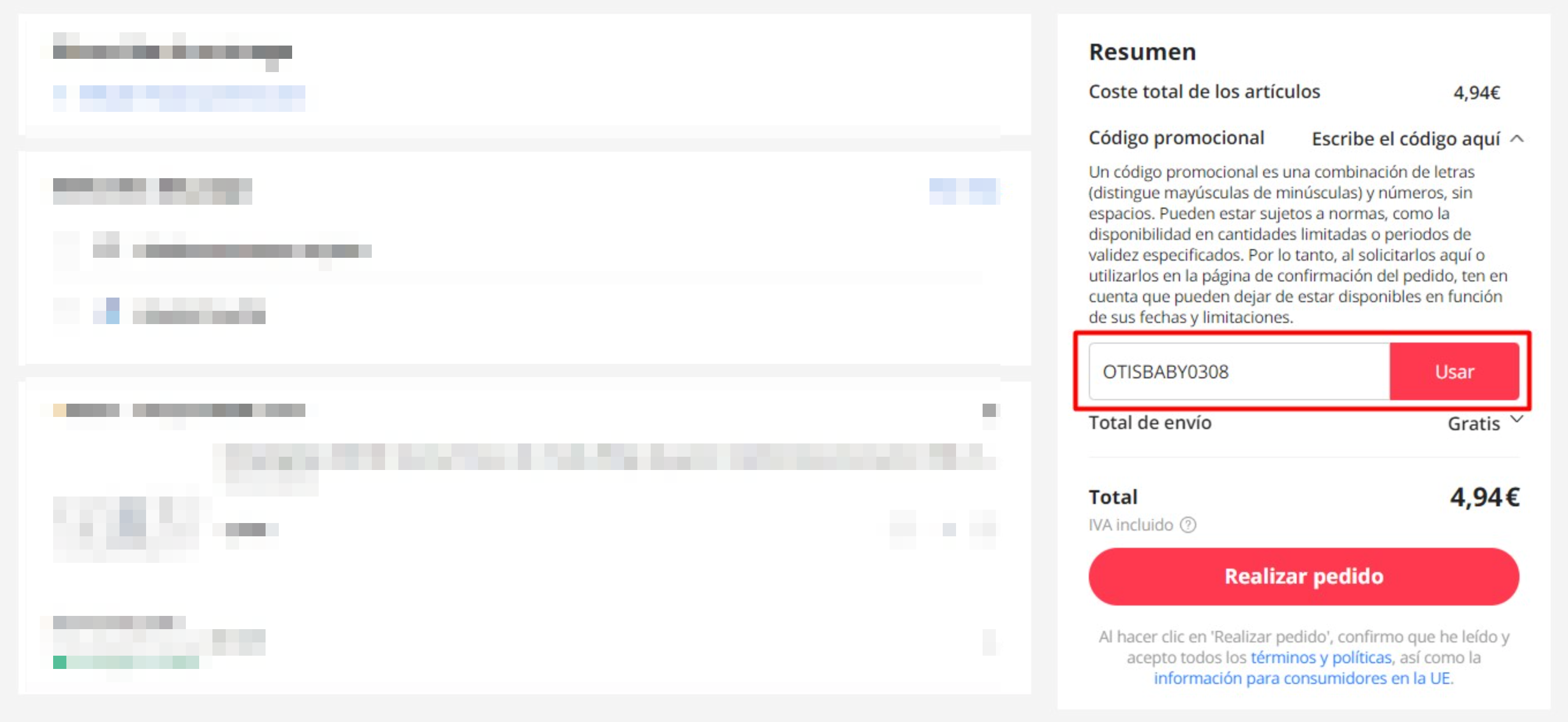 Cómo aplicar un código promocional de AliExpress al realizar un pedido Dónde poner el código de descuento en Aliexpress