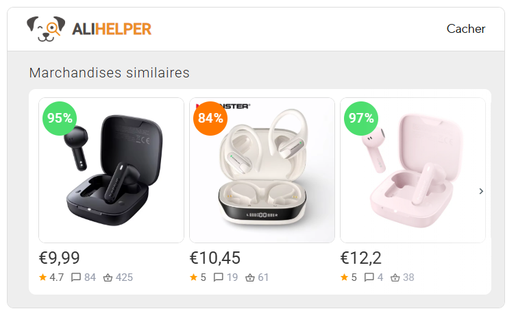 Liste des produits similaires
