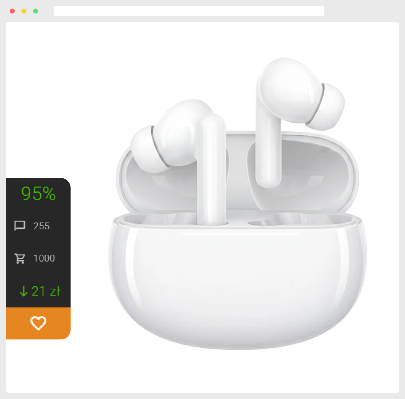 Ocena sklepu Aliexpress na stronie produktu